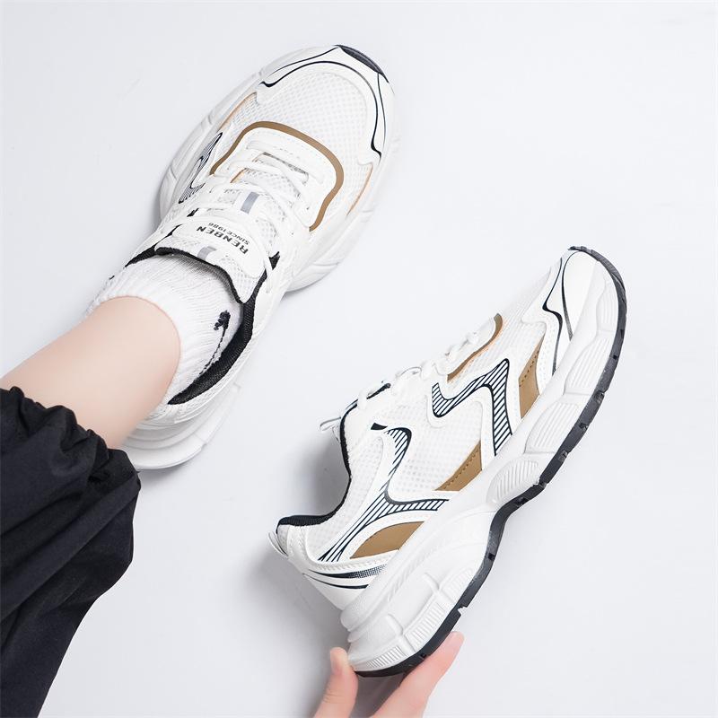 

МОДНАЯ ОБУВЬ, мужские дышащие спортивные кроссовки, спортивные кроссовки для бега, уличные женские теннисные кроссовки для тренажерного зала 35 грязно-белый