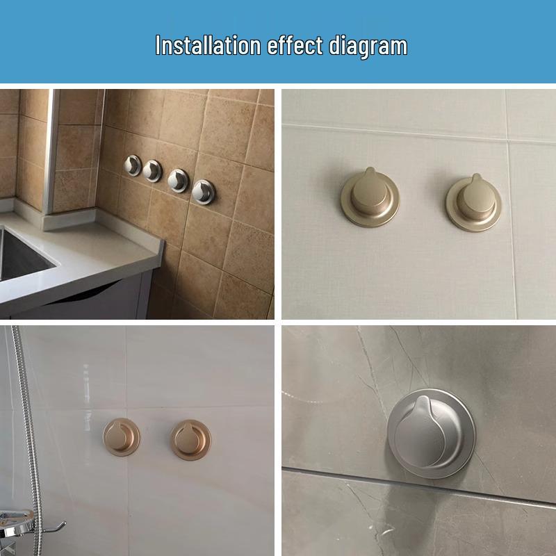 Bathroom & Kitchen Decorative Pipe Hole Cover for Faucets and Showers