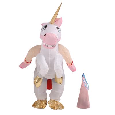 Inflatable Riding Costume Lightweight Safe Cute Blow Up Ride On Animal Costume for Party Cosplay
