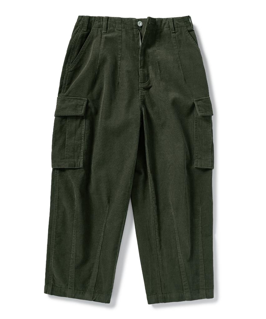 MINIMALPROJECT Wide Cargo Pocket Corduroy Pants Mpt116 [Kahki]