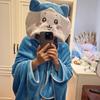 Chiikawa Usagi Hachi Hooded Cloak Blanket Shawl Cape for Lazy Days