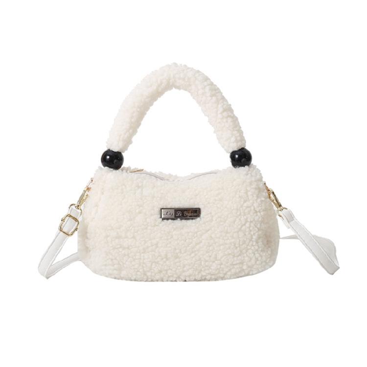 Plush Handbag Soft Warm Shoulder Bag Everyday Companion for Fashion Enthusiasts