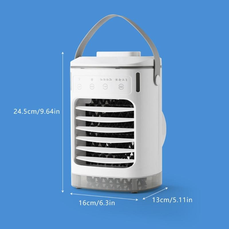 Portable Desktop Air Cooling Fan With 4 Speed Setting Cooling Fan 8h Timer Function For Dormitory Study Office Desk