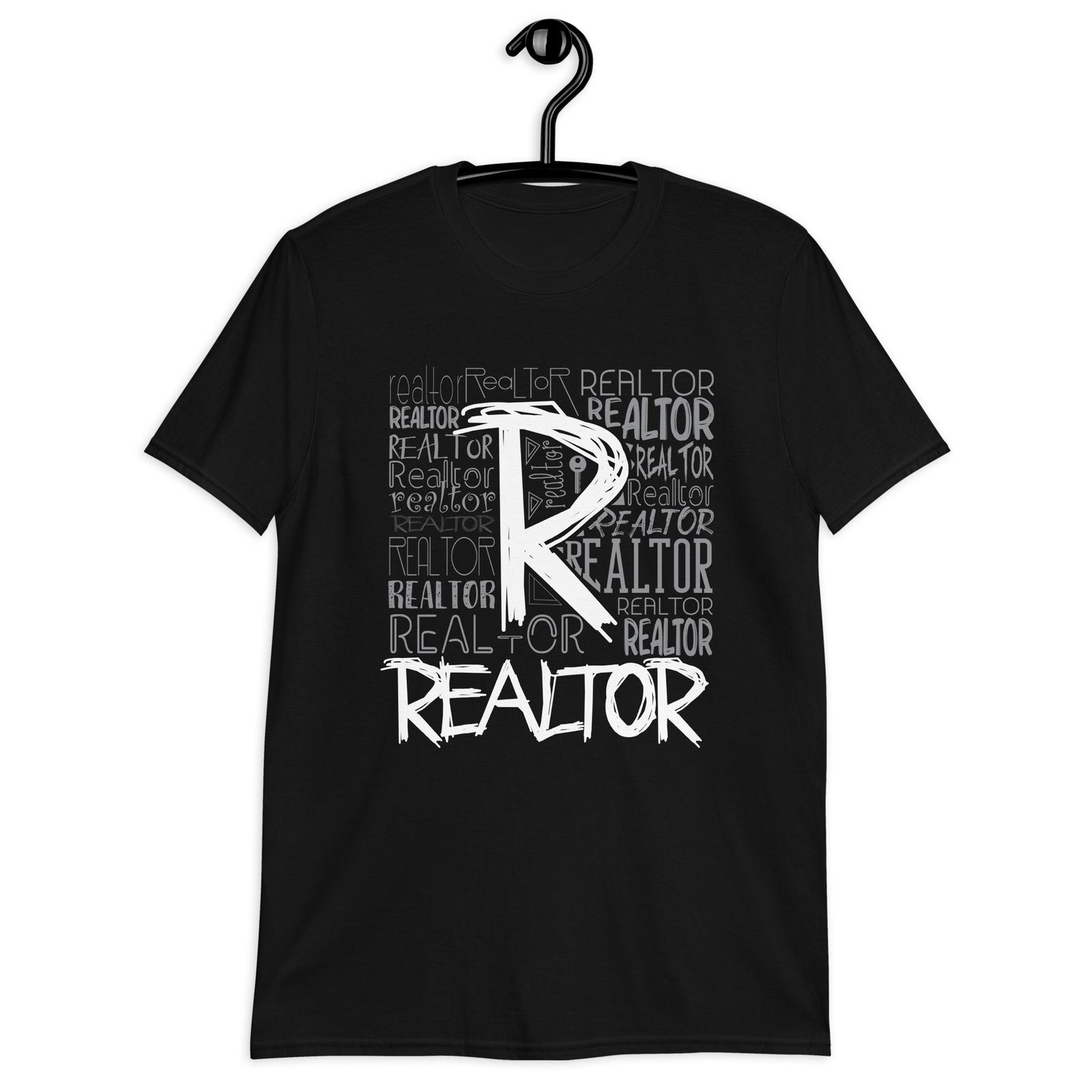 Realtor R Typography Shirt Real Estate Agent Supplies Outfit S разноцветный