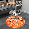 1pc Heart Love Office Round Area Rug, Indoor Mat Suitable For Office, Under Office Chairs Bedroom Living Room Home Decor, Room Deco 178