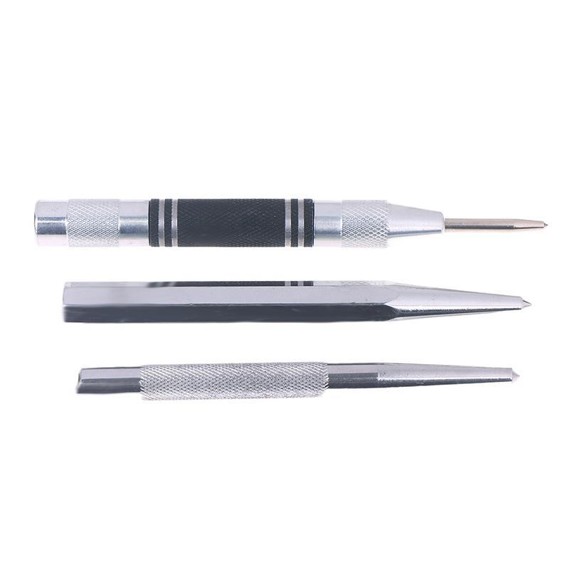 Practical Centre Punch Metal Hardened CR-V Steel Spot Dot Center For Metal Positioning Drill Hole Bit Drill Locator Hole Punch