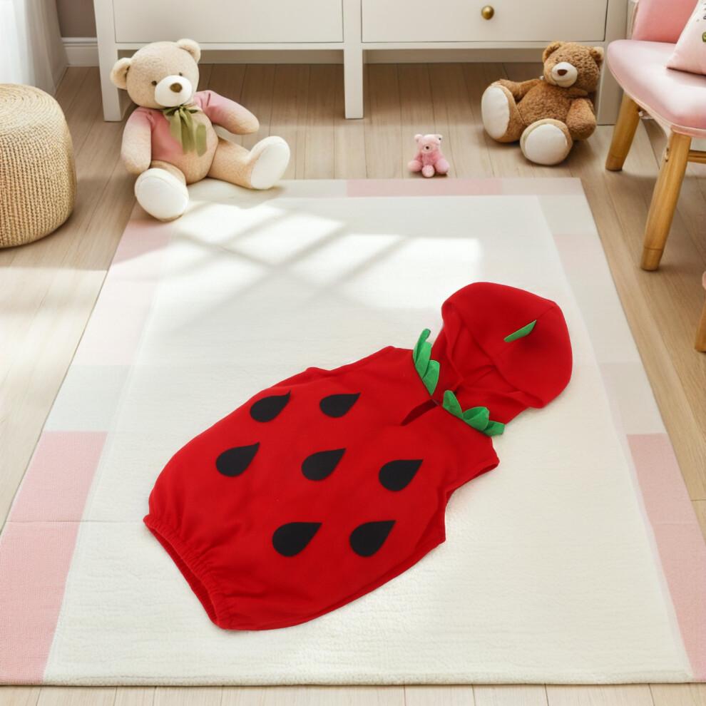 Strawberry Costume For Boys And Girls Realistic Fruit Costume Hood For Halloween Outfit And Stage Performances Years