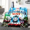 1pc Thomas Friends Thomas Way Flannel Blanket for Super Soft Cute Comfort Blanket for Travel Bedding Couch Sofa Blanket Y73019