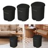 Press Type Trash Can with Step Pedal Garbage Bin Versatile Trashcan Wastebasket Lid for Home