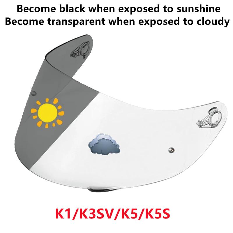 Motorcycle Helmet Shield for AGV K5 K5S K3SV K1 Helmet Visor Sunscreen K3-SV Capacete Visors K1 Casco Moto Lens Windshield
