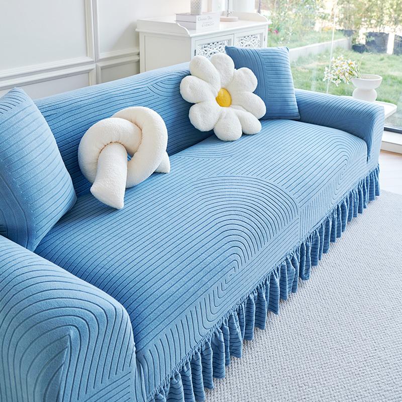 Sofa Cover All inclusive Universal Cover Elastic European Style Universal Old Fashioned Anti Cat Scratch Four Season Style