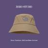 Sweet Embroidered Floral Cotton Bucket Hat For Women Breathable Short Brim Design