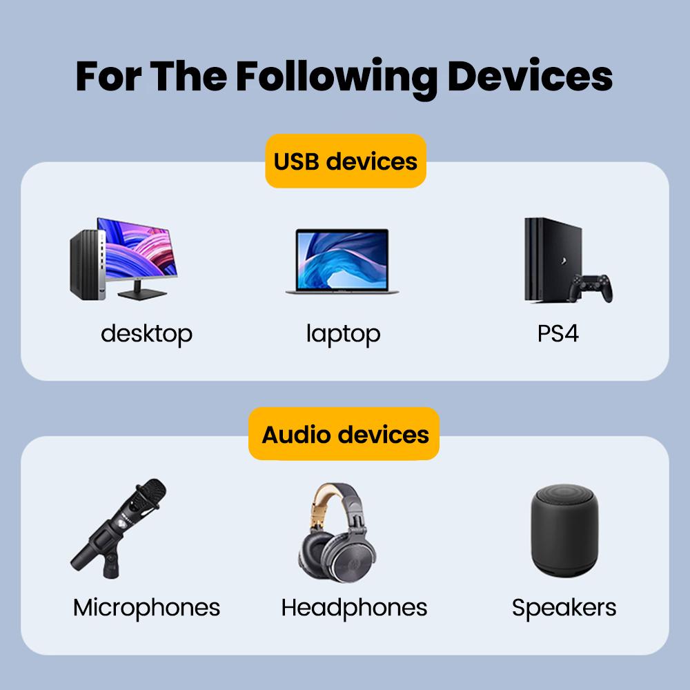 Mini External Usb To 3.5mm Sound Card Mic Headphone Jack Stereo Headset Sound Card Audio Adapter Speaker Interface For PC Laptop