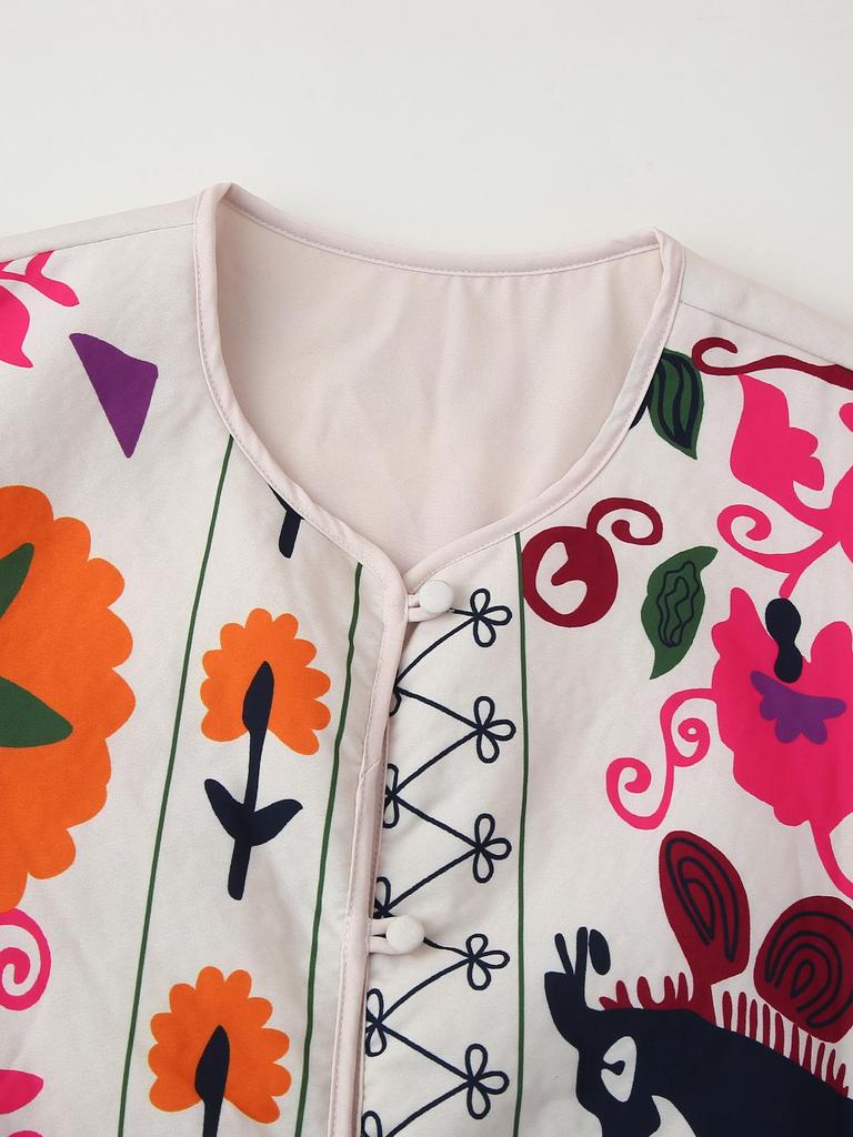 2024 Jesienna Casualowa Luźna Bawełniana Kurtka