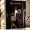 Halloween Movie With Michael Myers Metal Poster Perfect Gift for Fans Lovers Personalized Wall Art Metal Sign for Decor Luxury
