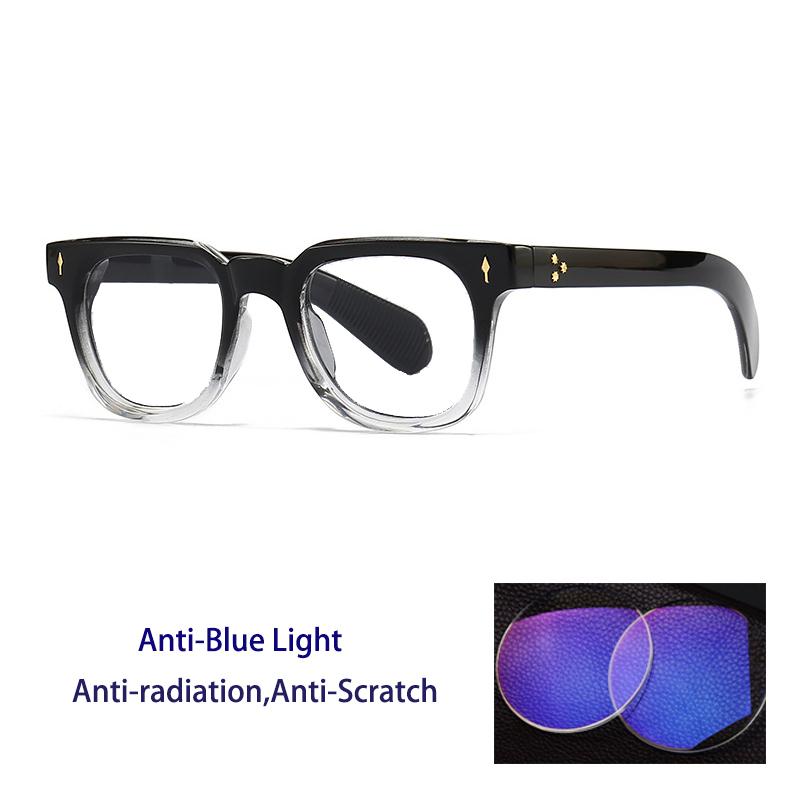 

Винтажные ацетатные оправы для очков для мужчин и женщин, очки для чтения с защитой от синего света, для пресбиопии, оптические по рецепту 0