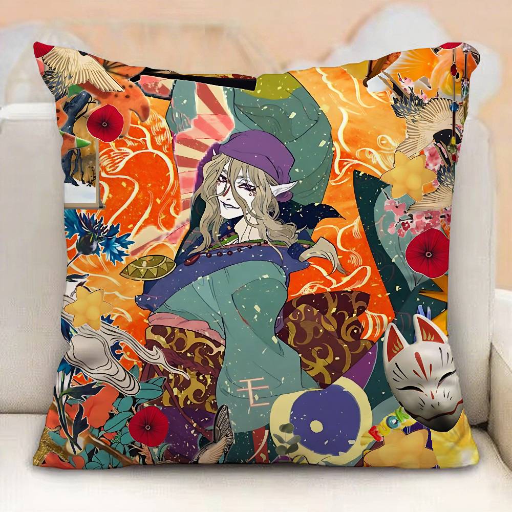 Mononoke Kusuriuri Pillow Case Pillowcases Home Decor Living Room Decor Cushion Covers