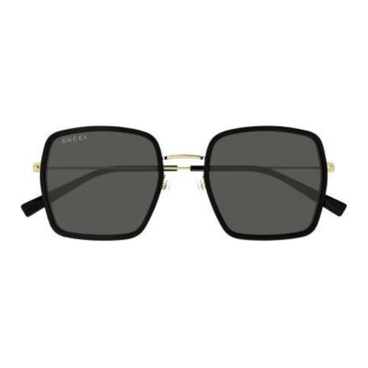 GUCCI Full Frame Design Plastic Injection Square Sunglasses Women's Black