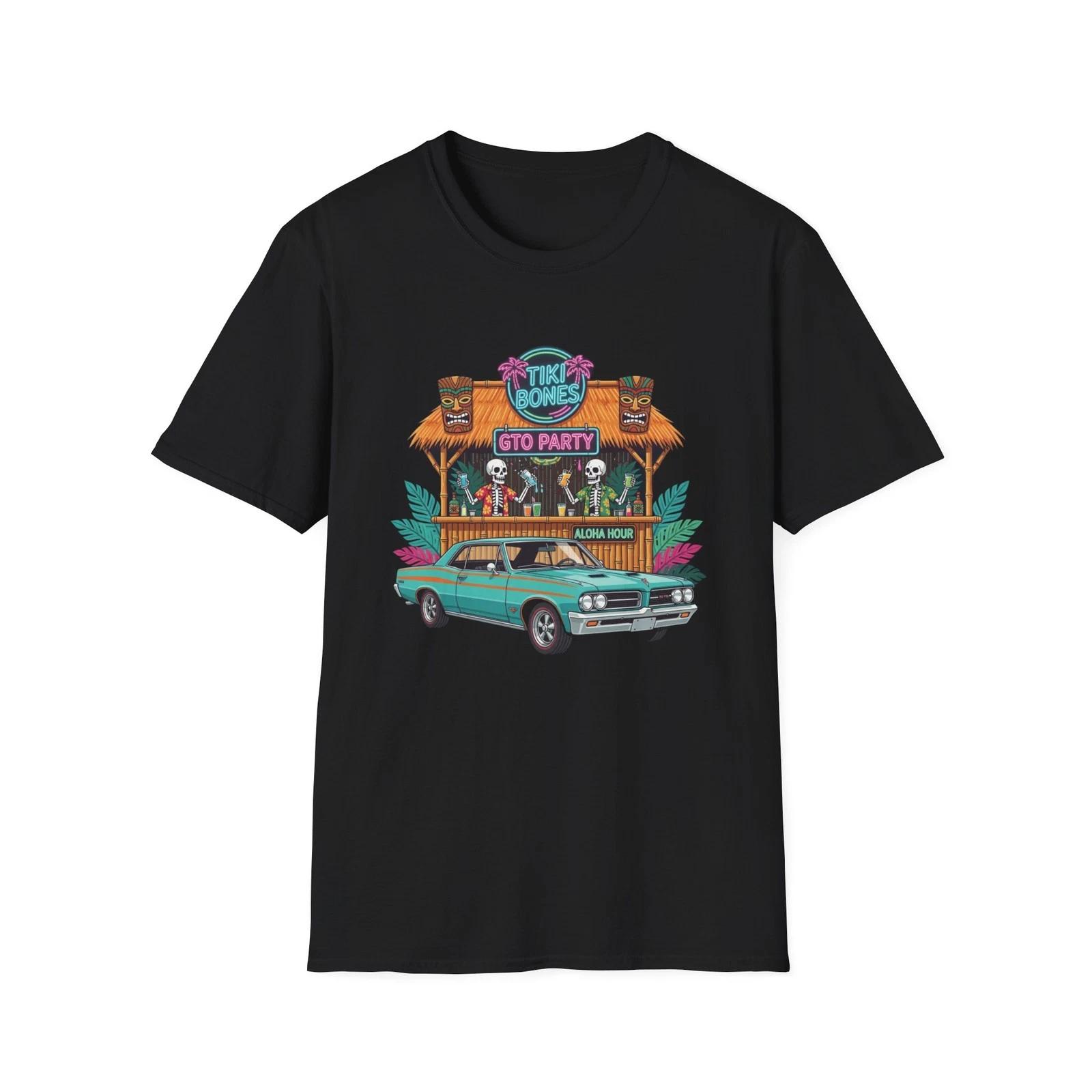 1964 GTO Skeleton Tiki Bar Graphic T-Shirt L