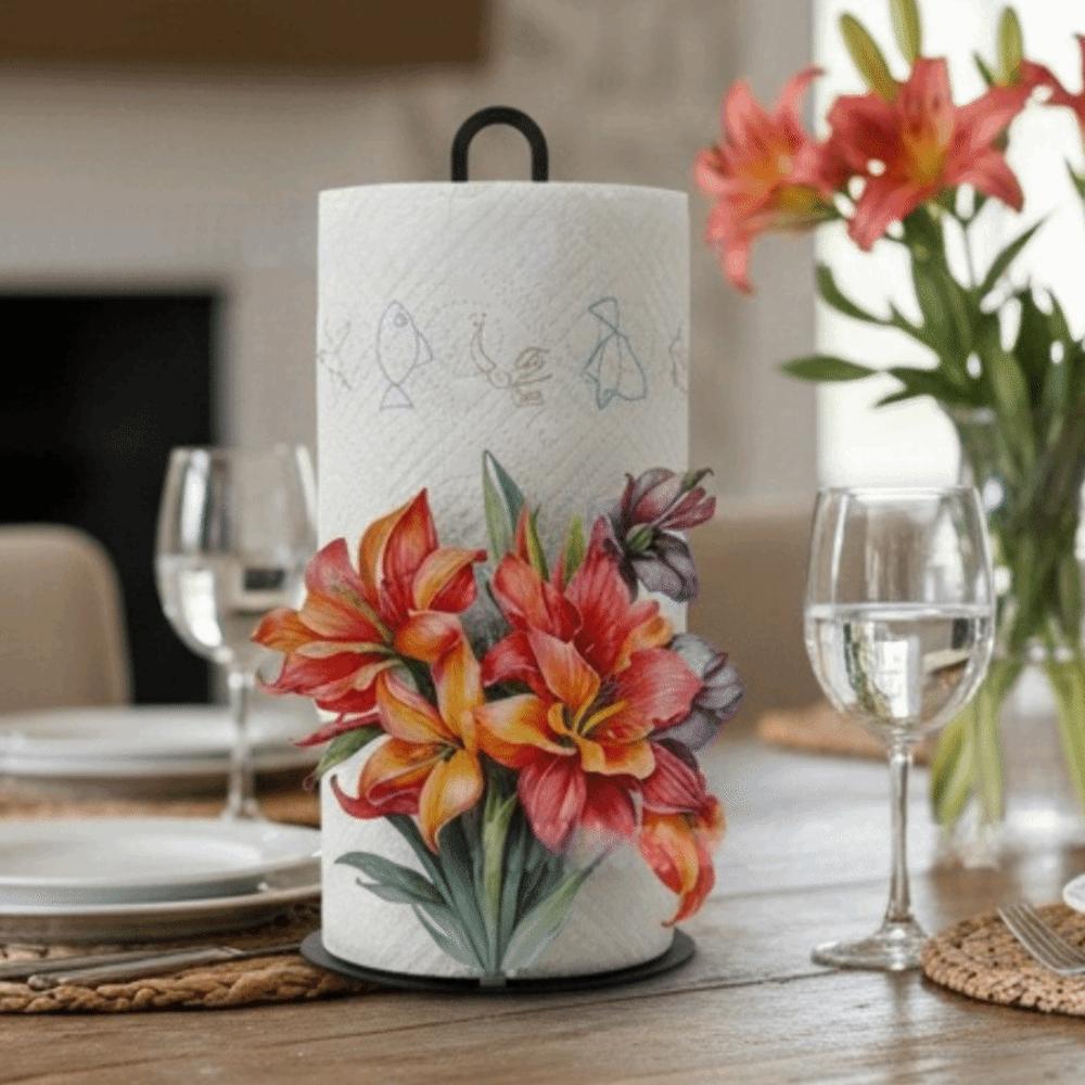 Držák na papírové utěrky Králík Stojan na ubrousky Ovoce Vertikální Stojan na ubrousky na pult