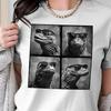 Komodowaran Sonnenbrille T-Shirt, Cooles Echsen Grafik-T-Shirt, Lustiges Reptilien-Shirt, Ästhetische Wildtier Streetwear, Tierliebhaber Geschenk