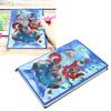 Weihnachtsmann Muster Diamanten Malerei Notizbuch DIY Diamanten Bilder Set Dekoration Geschenk