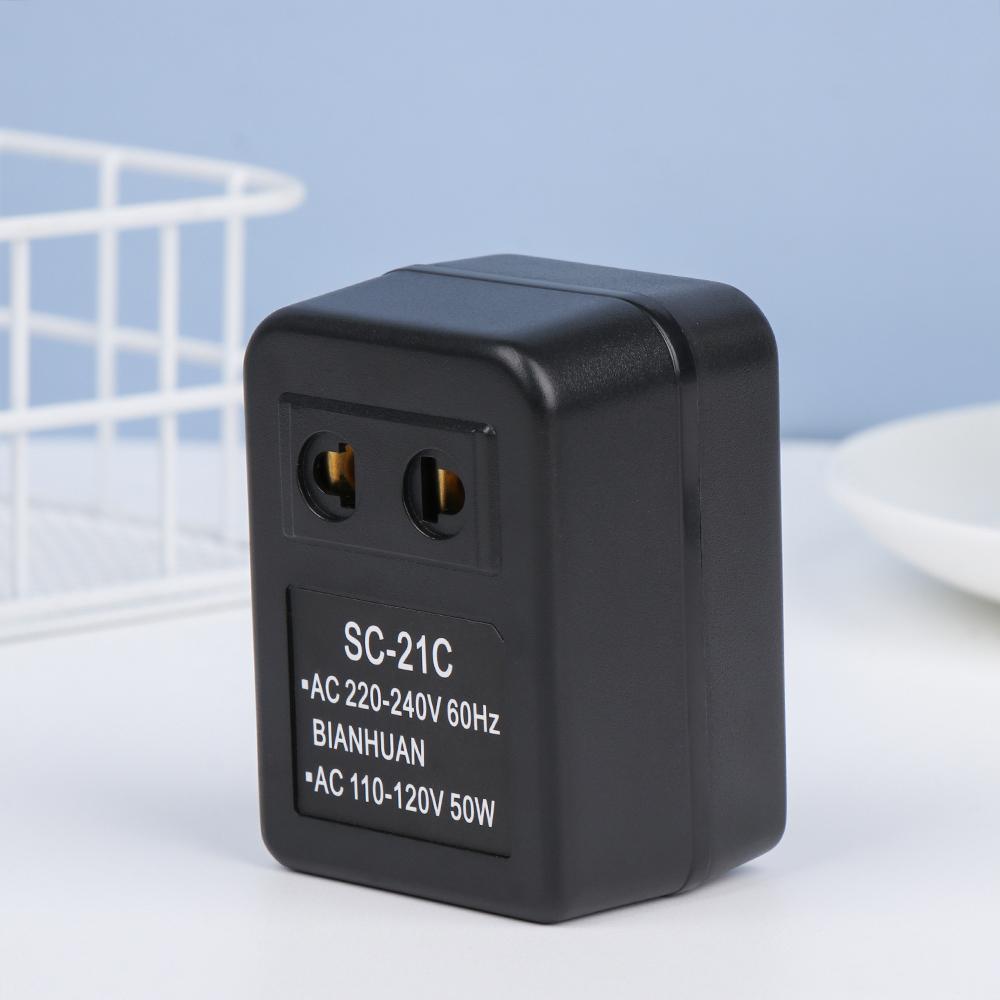 НОВИЙ Корисний трансформатор Дорожній адаптер США AC 220V до 110V 10W Перетворювач напруги