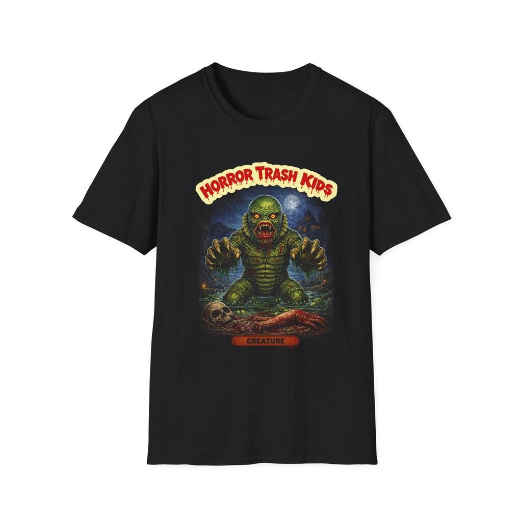 Horror Trash Kids Creature from the black lagoon T-Shirt | Retro Monster Art