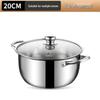 ZISIZ 20cm Non-Stick Multifunction Soup Pot
