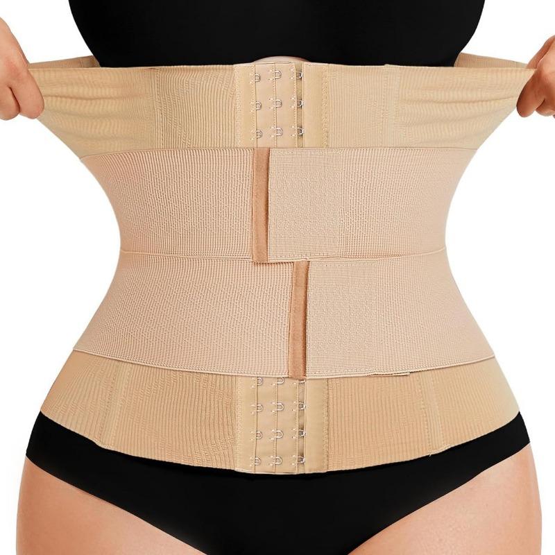 Double Bandage Reinforced Waist Trainer Slimming Tummy Control Waist Cincher
