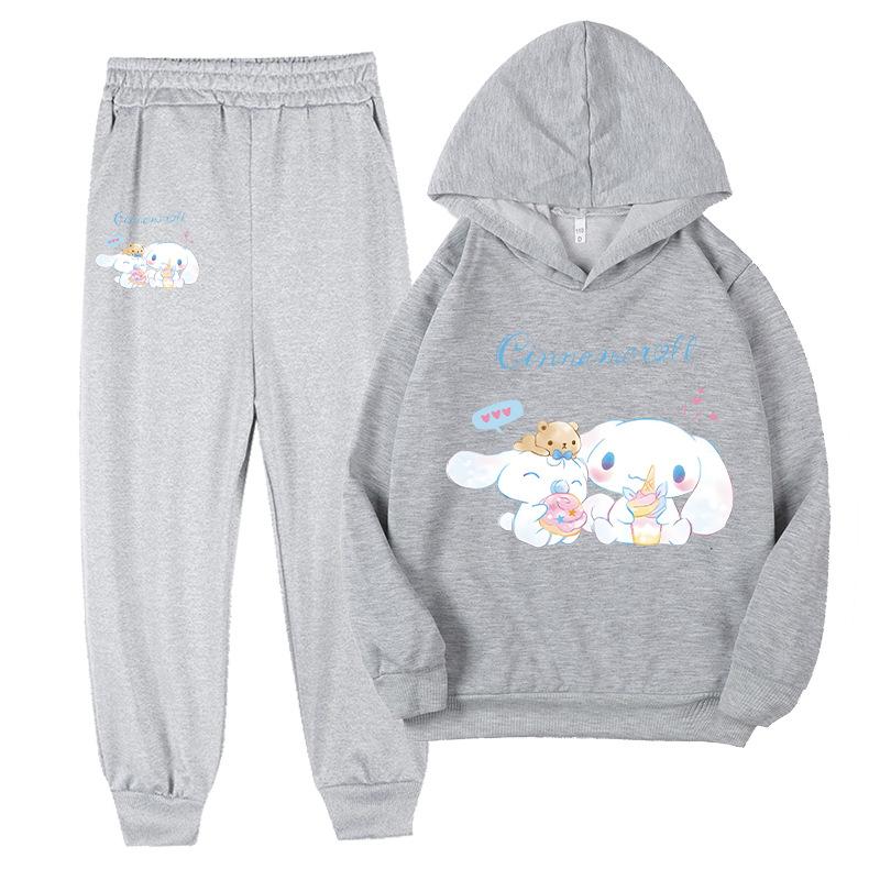 

Yugui Dog Cartoon Animation Fashion Printed Boys Girls Hoodies Comfortable Warm Casual Long Sleeve Pants Set 160cm