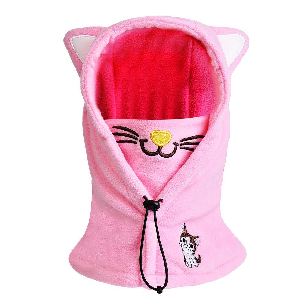 Children's Winter Warm Riding Mask Balaclava Cap Pullover Cap Fleece Snow Cap