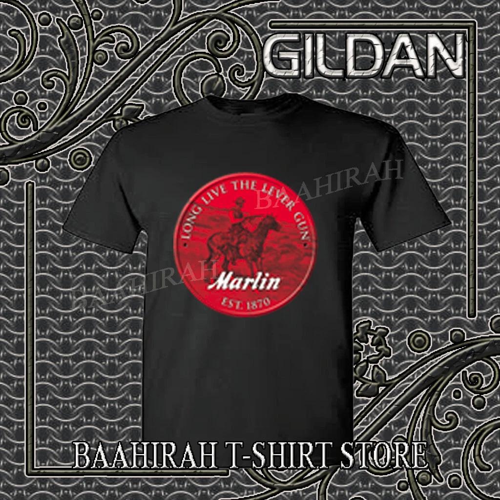 

New Shirt Marlin Guns Red Logo Funny T-Shirt Size S to 5XL 2XL