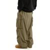 Men's Workwear Casual Pants, Outdoor Multi-pocket Loose Straight-cut Long Pants, Vintage Sports , Large Size Pants