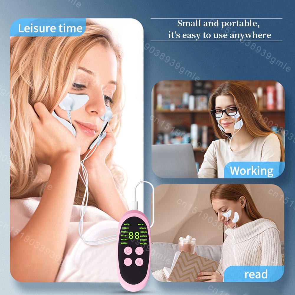 EMS Facial Massager Microcurrent Muscle Stimulator Facial Lifting Skin Tightening Anti-Wrinkle Muscle Stimulator Beauty Device