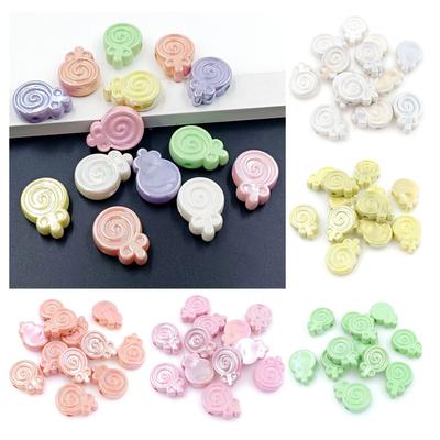 Pasidaryk pats medžiaga Mada 5 vnt. Saldainio formos laisvi karoliukai Apyrankių gamybai Juvelyriniai aksesuarai UV spindulių akinantis karoliai