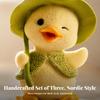 Duck Figurine with Hat Cute Statue Miniature for Tabletop