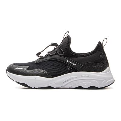 Li Ning Detská outdoorová športová pohodlná nárazy absorbujúca priedušná nízka topánka Detská ležérna obuv Čierna YKCV088-3