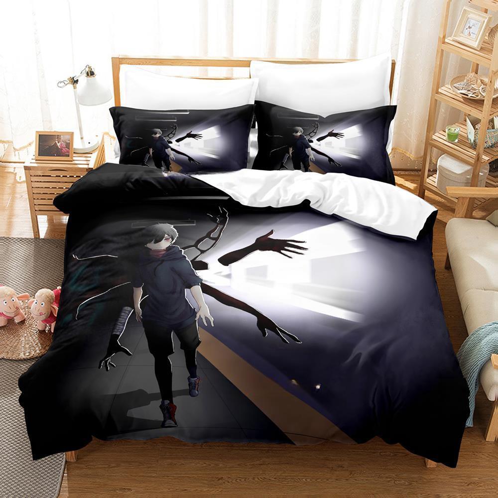 

3d Printing Anime Game SUBWAY MIDNIGHT Bedding Set Single Twin Full Queen King Size Bed Set Adult Kid Bedroom Duvet Cover Sets EU single(135x200cm)