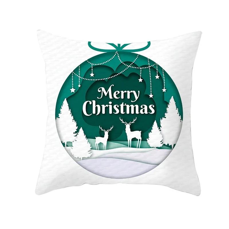 Christmas Tree Pattern Fashion Pillow Office Seat Cushion Cover Christmas Cover Luxury Home Decor