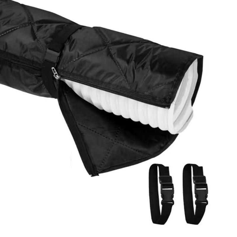Adjustable Straps Air Conditioner Hose Cover Waterproof With 2 Buckle Straps Hose Insulation Cover Heat Insulation Protective