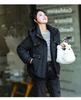 Women’s Short Hooded Windproof Thicken Warm Winter Jacket With Raglan Sleeves