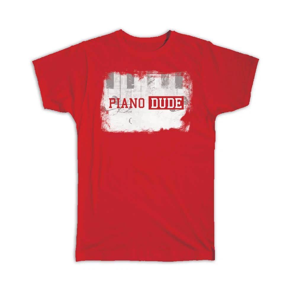 Подарочная футболка : Пианино Парень Музыкальный Принт Настенный Декор Абстрактный Граффити Черный И 3XL