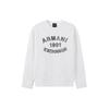 ARMANI EXCHANGE Sweatshirts Men's White Crew Neck Moderate Regular 6RZMGA-ZJ4XZ-1116