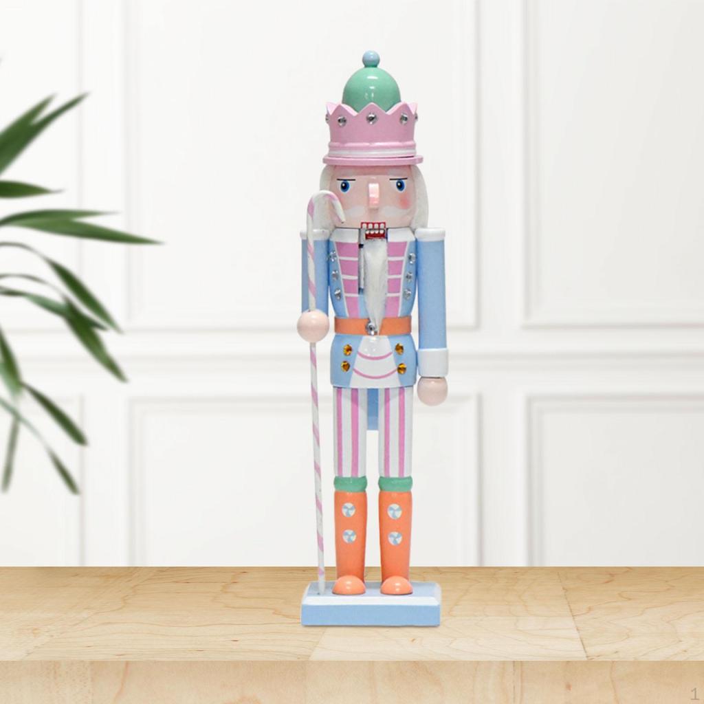 Nutcracker Ornaments Christmas Photo Props Painted Decorative Traditional Desktop Decor