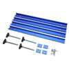 T Slot Guide Rail Set Aluminum Alloy 400mm Sliding Rails and M8 Sliders for Woodworking Press Plate