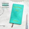 Fabric-Textured A6 Patterned Planner: Compact, Thickened Pocket Diary for Office and Business.