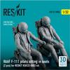 Reskit Australian Pilot and cockpit 2 figures Plastic model parts 1/32 F-111 (for Reskit) RSKF32-0004