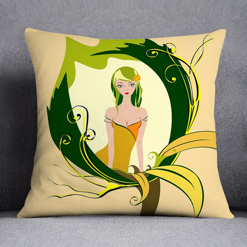 Quadratischer dekorativer Kissenbezug Abstraktes Muster Wohnzimmer Sofakissen Lendenkissen Kissenbezug Heimdekoration 45cmx45cm