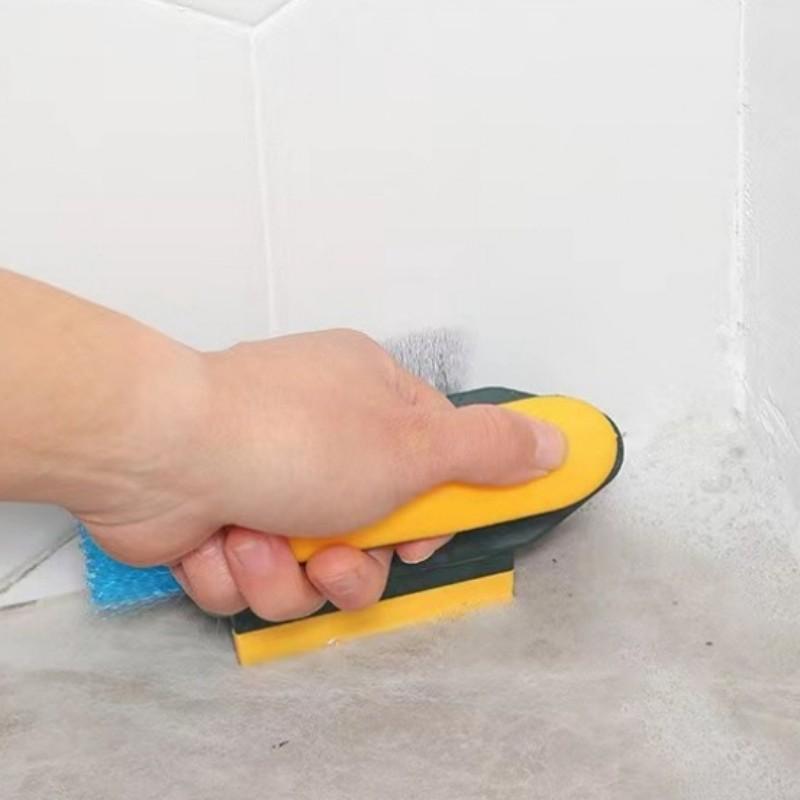 Multi-Surface Gap Cleaning Brush - Flexible Angled Head for Tiles, Grout, Bathroom Corners, Toilets, Non-Scratch Bristles